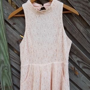 Windsor light pink lace dress